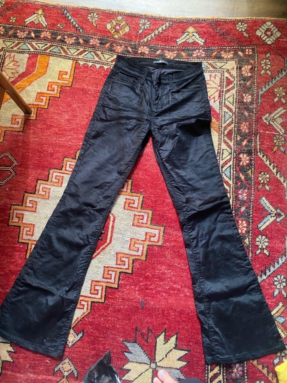 7 For All Mankind Black Flared Women's Jeans